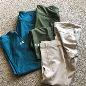 💥3 PAIR of Under Aurmor cropped leggings 💥